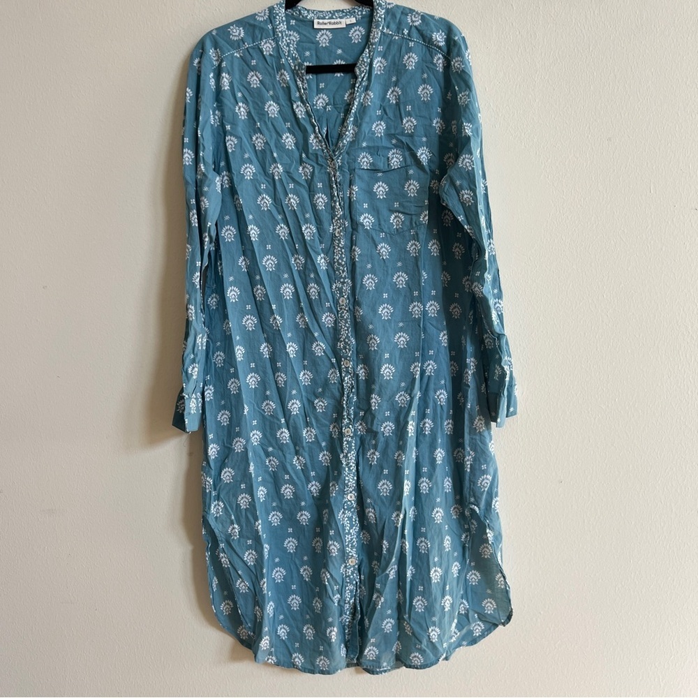 Roller Rabbit Tashi Border Rylina Cover Up Dress - Picture 7 of 8